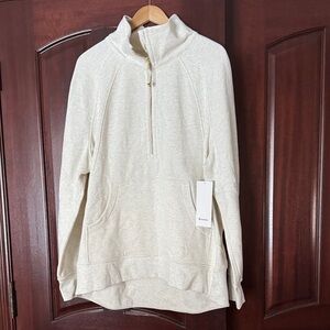 lululemon athletica Cream Cowl Neck Sweater HRLI Gold NWT